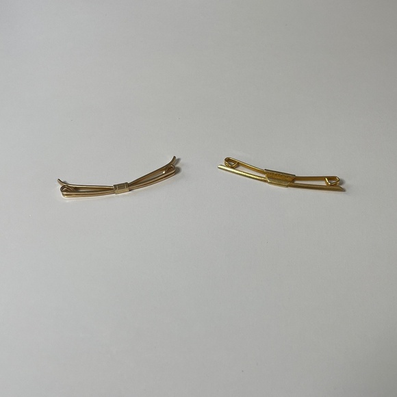 Gold-Tone Collar Bar Set of 2 - Swank and Krementz - Picture 1 of 10